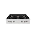 thumbnail image 2 of ZLINE 36 in. Paramount Gas Rangetop with 6 Burners and Porcelain Cooktop in DuraSnow Stainless Steel (SRTS-36), 2 of 2