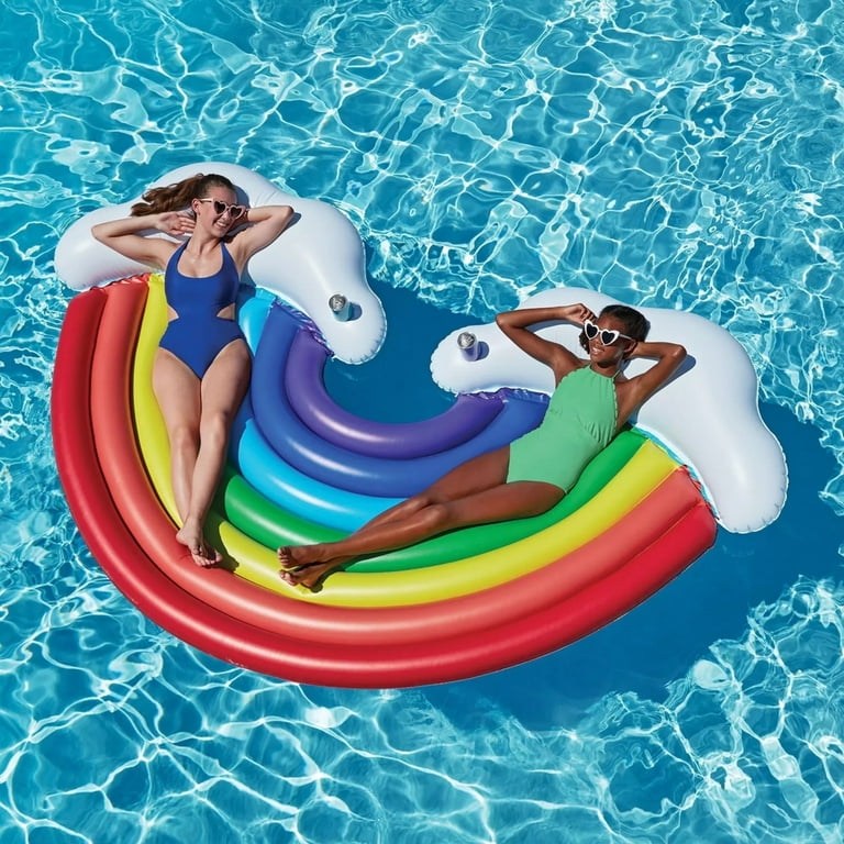 (2) Rainbow Pool Floats purchases