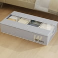 thumbnail image 1 of Openpig Foldable Under Bed Storage with Clear Window and Handles, Large Capacity Bedding Storage Bin, Space-saving Breathable Organizer Bags for Dorm Room, Sweaters, 1 of 3