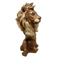 thumbnail image 3 of Atlantic Collectibles Mufasa The Wise Lion King Of The Jungle Bust Decorative Figurine 11.25"H Resin In Faux Wood Finish, 3 of 5