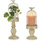thumbnail image 1 of Decoración vintage de metal ideal, jaula decorativa hecha a mano con diseño retro desgastado para fiestas de bodas, artesanías exquisitas en acabado desgastado (juego de 2), 1 of 7