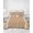 Desert Khaki, variant on Quilts Full Size, Modern Minimalist Soft Comforter Bedding Set for Bed, Country Farmhouse Simple Stripes Art Beige Lightweight Quilted Bedspread with Pillow Cover(2 Pieces) for All Season, 78x90 Inch
