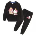 thumbnail image 3 of Hello Kitty primavera y otoño suéter lindo de algodón para niños pantalones deportivos casuales de dos piezas de manga larga para niña para chico, 3 of 5