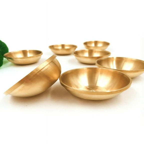 Copper Tibetan Bowl Buddha Disciples to Supply Water Meditation Mini Brass Bowl