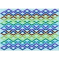 thumbnail image 1 of Ahgly Company Indoor Rectangle Patterned Steel Blue Area Rugs, 8' x 10', 1 of 6