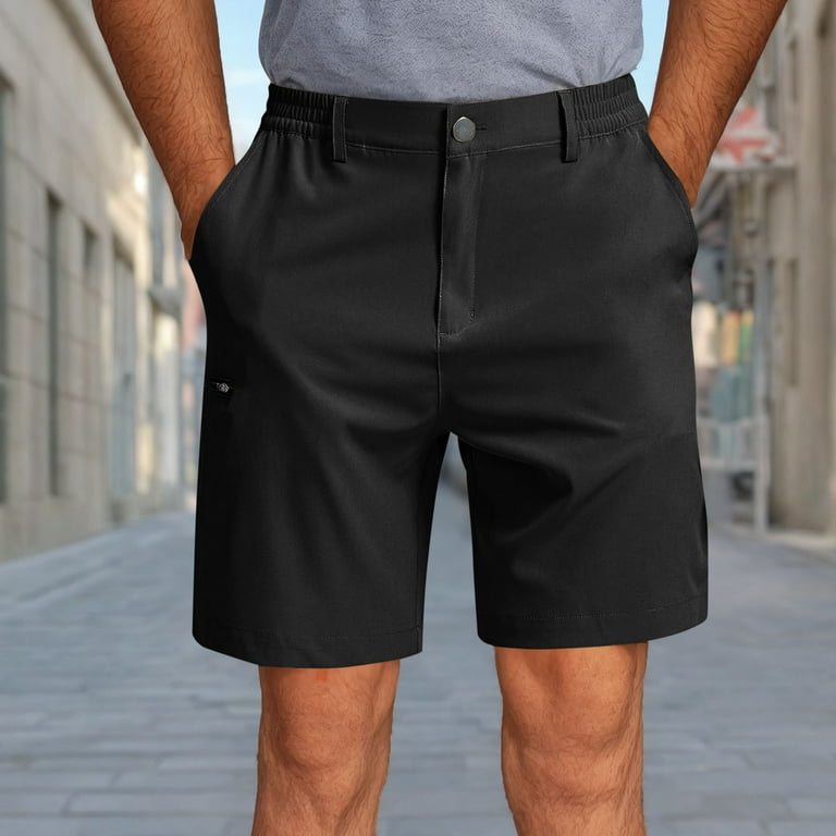 Clearance! ZVNAΖH Mens Stretch Golf Shorts with 5 Pockets 7 Inch