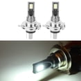 thumbnail image 4 of Bombilla LED H4, Bombilla De Faro Confiable De 1000 Lm De Alto Brillo, 2 Piezas Para Automóvil Para Motocicleta, 4 of 7