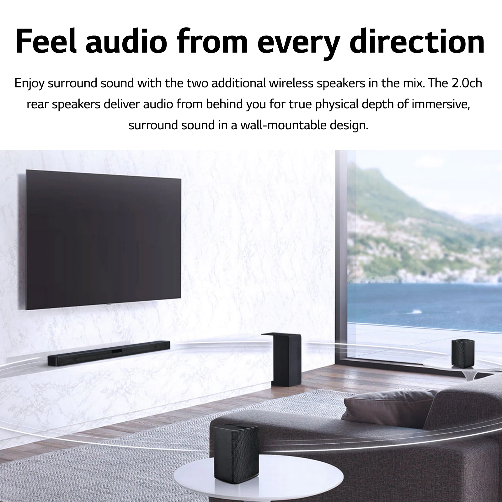 LG 4.1 Channel 420W Soundbar Surround System with Wireless Speakers - SLM3R - image 4 of 19