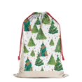 thumbnail image 2 of Christmas Bags Drawstring,White Christmas Watercolor Tree Pattern Large Xmas Christmas Gift Bags,Reusable for Xmas and New Year Party Favors and Supplies,27.6" X 19.7", 2 of 5