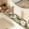 thumbnail image 2 of Yayeee Faucet Mat for Kitchen Sink 30" Diatomite Long Splash Guard Pad, Pink Raspberries, 2 Pack, 2 of 7
