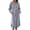 Gray, variant on SELONE Womens Hooded Robe Lightweight Soft Long Bath Robe Lace up Long Sleeve Bathrobe with Pockets Homewear Clothes