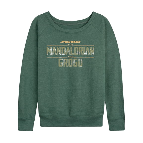 The Mandalorian And Grogu - Logo Grit - Women's French Terry Long Sleeve Pullover