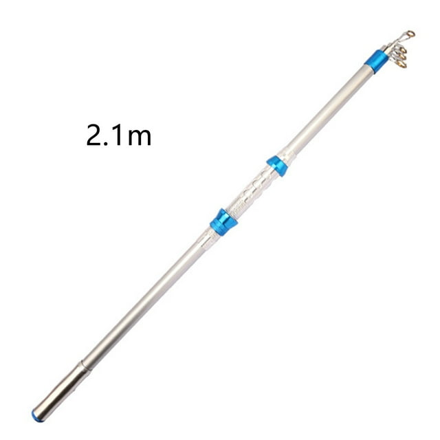 Qualitchoice Fishing Rod 5 Layers Sturdiness Fiberglass Angling Rod Fishing Tool for Angler's Holiday Good Gift