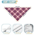 thumbnail image 6 of Dog Bandana 1 Pack,Red Blue White Star Plaid Checkered Pattern Bandanas for Dogs,Cat Bandana,Small/ Large Dog Bandana 2 Size,Dog Bandanas, 6 of 6