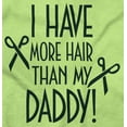 thumbnail image 2 of I Have More Hair Than Daddy Joke Toddler Boy Girl T Shirt Infant Toddler Brisco Brands 3T, 2 of 6
