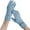 Light Blue, variant on Ladies' Winter Knitted Wool Gloves with Bow Detail Cute Touchscreen Five Finger Design