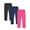 Black+Blue+Rose Red, variant on SILVERCELL 3 Packs Girls Casual Solid Leggings Candy Color Stretch Tights Skinny Pants, Size 1-11 Years