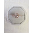 thumbnail image 3 of HeartsAndYou 2.3ct Oval Cut Moissanite Accent Solitaire Engagement Ring for Women 18k Rose Gold over Silver, 3 of 5