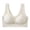 White, variant on Ladies Seamless Wireless Integrated Padding Soft Support Back Structure Daily Bra