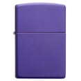 thumbnail image 2 of Bolsillo Zippo morado mate más ligero a prueba de viento, 2 of 6