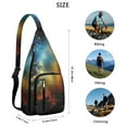 thumbnail image 4 of Cosmos Travel Sling Backpack - Outer Space Inspired Design with Cosmic Patterns, Anti-Theft Shoulder Bag for Students & Adventurers, 4 of 4