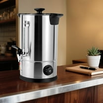 Commercial Coffee Maker, 50 Cup Coffee Maker 8L Food Grade Stainless Steel Large Capacity Coffee Urn with Cool-Touch Handles for Meeting rooms Lounges and Other Large Gatherings