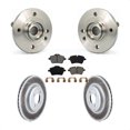 thumbnail image 1 of Transit Auto Ensemble de Roulement de Moyeu avant Rotors de Frein à Disque Enduits et Tampons Semi-Métalliques pour Voiture 2002-2005 Mini Cooper avec Rotor de 294mm Roues à 4 Crampons KBB-104060, 1 of 11