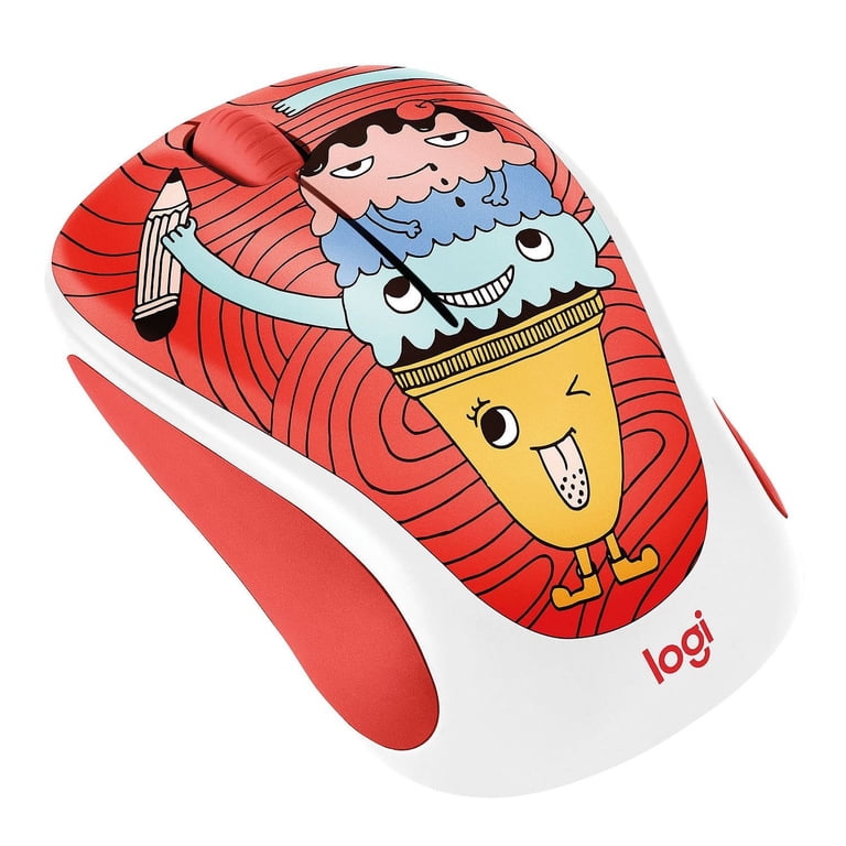 Logitech M317C Wireless Mouse Optical Mouse Triple Scoop Ice Cream