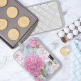 thumbnail image 5 of 2 Pack Pot Holders for Kitchen Heat Resistant Hot Pads Sets for Cooking Baking Pink Peony Pattern, 5 of 7