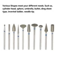 thumbnail image 2 of 10 Pcs Tête de Moulin à Diamant Ensemble de Meules Outils Rotatifs, 2 of 8