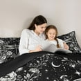 thumbnail image 5 of Homewish Flying Dragonfly Bedding Comforter Set 2pcs for Teenagers Female Men Women,Bohemian Floral Flowers Twin Comforter Sets Microfiber,Galaxy Universe Stars Print Breathable Bedding Set, 5 of 8