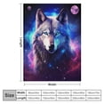 thumbnail image 4 of HENGT Throw Blanket Soft Cozy Warm Fuzzy Flannel Plush Blanket Colorful Galaxy Wolf Blanket for Couch, Sofa, Bed, Living Room, 4 of 6