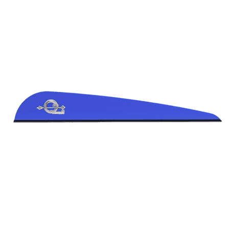 Q2i DV-X 4 Shield Cut Arrow Vanes-Fletching with Tri-Fusion Tech Blue (100 Pk)