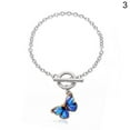 thumbnail image 2 of SPRING PARK Fashion Women Gradient Butterfly Choker Necklace Rhinestone Chain Clavicle Jewelry Gift, 2 of 8