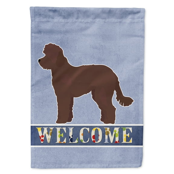 Whoodle #1 Welcome Garden Flag