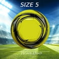 thumbnail image 2 of Soccer Ball Size 5 Official Size Match Ball for Club Competition Training Yellow, 2 of 6