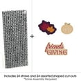 thumbnail image 2 of Big Dot of Happiness Friends Thanksgiving Feast - Friendsgiving Paper Straw Decor - Party Striped Decorative Straws - Set of 24, 2 of 6