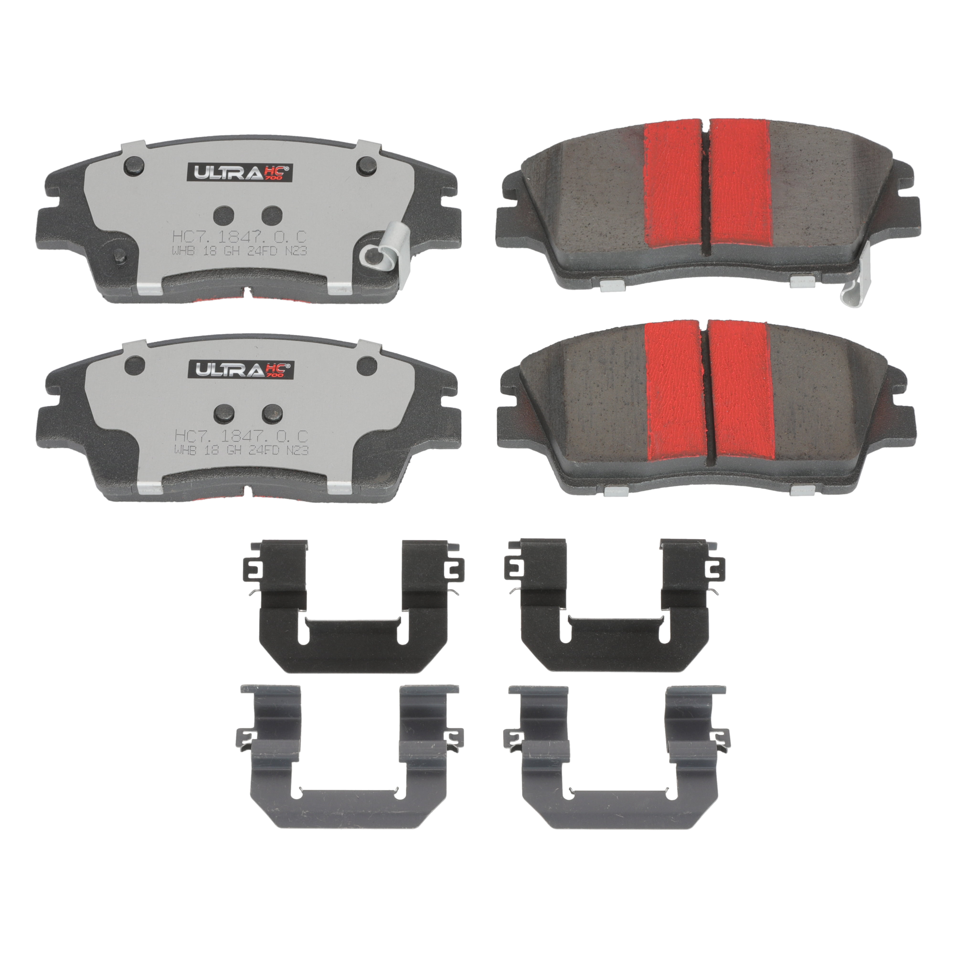 UltraHC 700 Brake Pad Set, Front HC7.1847.0.C, Hyundai Elantra 2020-2017