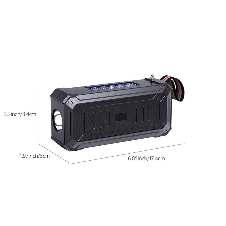 Matoen Wireless Bluetooth Speaker, Waterproof Battery LED Flashlight, LED  Light for Outdoor Riding/Camping/Travel