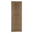 thumbnail image 4 of Ottomanson Shaggy Solid 3x8 Indoor Shag Runner Rug, 2'7" x 8', Beige, 4 of 7