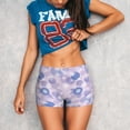 thumbnail image 3 of Haiem Winter With Snowflakes No Front Seam Biker Shorts for Women Yoga Workout Gym Bike Shorts with Tummy Control Moisture-Wicking-Small, 3 of 9