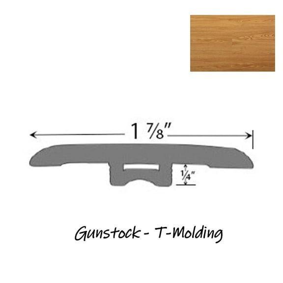 PRODURA-Gunstock-T-Molding 94"x 1-7/8"x 1/4"