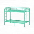 thumbnail image 5 of Kacho Metal Bunk Bed, Twin Over Twin Bunk Bed with Safety Full-Length Guardrail and Ladders, Space Saving Bunk Bed for Adults Teens, Twin Bunk Bed for Bedroom, Dorm, Easy Assembly, Noise Free, Green, 5 of 6