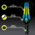 thumbnail image 4 of (2 pack) Franklin Sports Wooden Pickleball Paddle - Demolisher - Black, Blue, Yellow - 11oz, 4 of 8