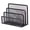 Black, variant on PPKVUFD 1Pcs Desk Mail Organizer, File Holder Letter Sorter with 3 Vertical Upright Metal Mesh Compartments Document, Filing, Folders, Mail, Paper Organizer for Home or Office Desktop