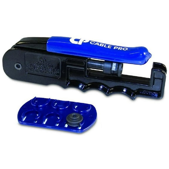 Compression Tool for F (RG6  RG59), BNC,  RCA Connectors