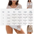 thumbnail image 2 of yillto Women Crochet Cover up Long Sleeve Bikini Bathing Suits Swimwear Summer Beach Vacation Knit Mini Dress, 2 of 7