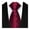Wine Red, variant on Callipe Business Tie Square Geometric Design Solid Color Smooth Satin Formal Tie Casual Necktie Street Events Weddings Accessories