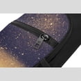 thumbnail image 5 of Disketp Sling Backpack,Multipurpose Crossbody Shoulder Bag Travel Hiking Daypack-Gold Black Glitter, 5 of 6