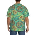 thumbnail image 3 of Kdxio Men's Hawaiian Shirt for Men Short Sleeve Shirt Colourful Tie Dye Summer Casual Holiday Beach Button Down T-Shirts, 3 of 5